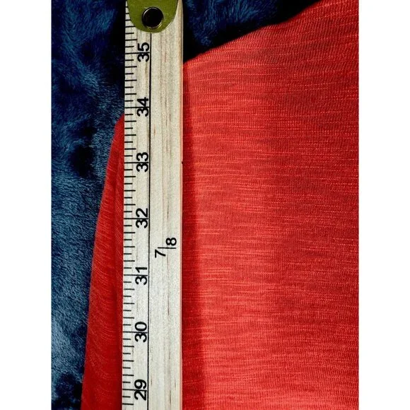 Chico’s The Ultimate Tee Women's Top Size 2 Large Orange 3/4 Sleeve - Picture 11 of 15